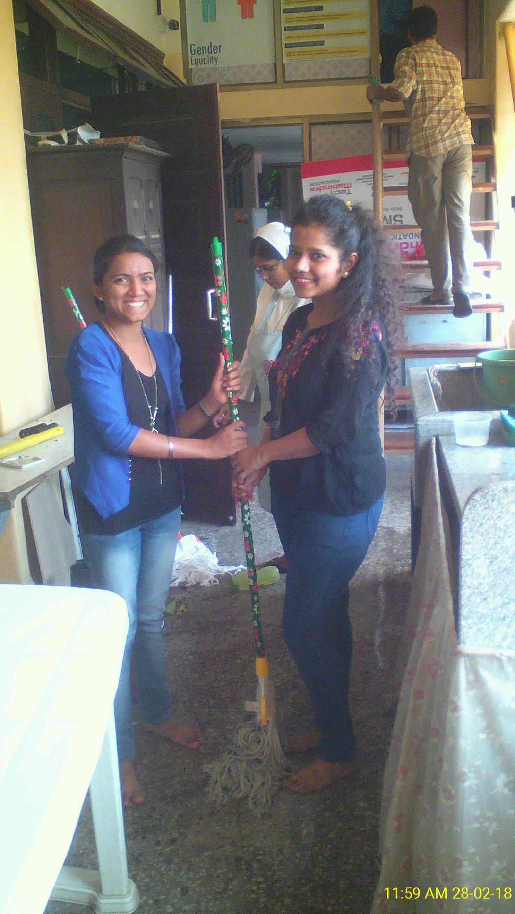 Swachh Bharat Clean-Up Drive at Sahayini VTC, Wadala