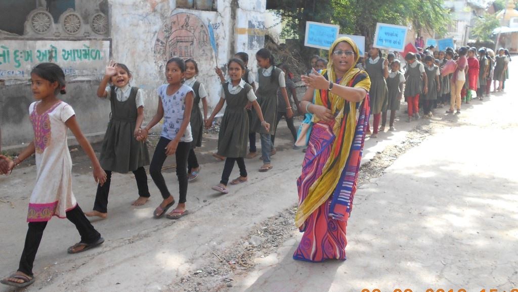 Rallies on 'save girl child' and cleanliness in Pansora