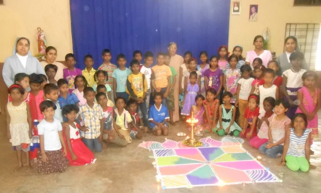 Child protection session and Diwali celebration at Kunegaon