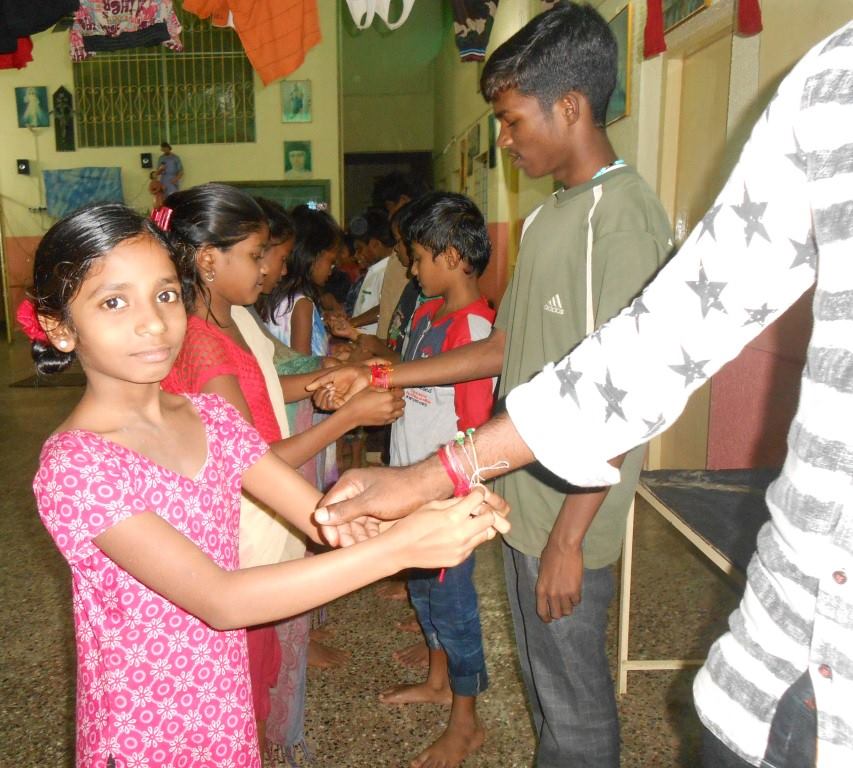 Rakshabandhan celebration at Ashish Bhavan, Kune