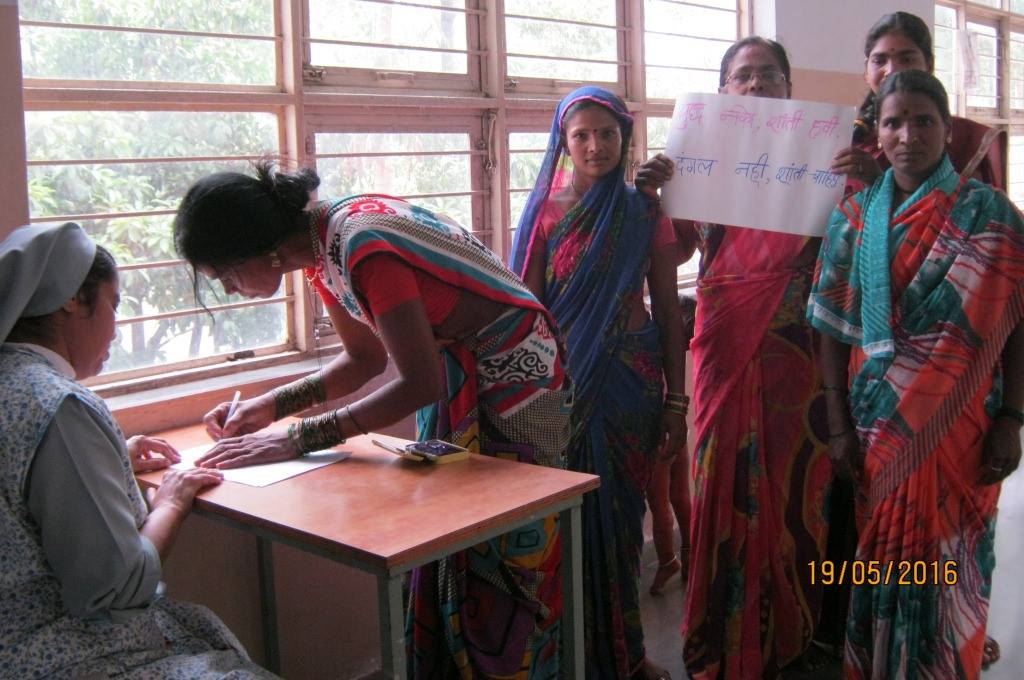 Peace signature campaign in five centres