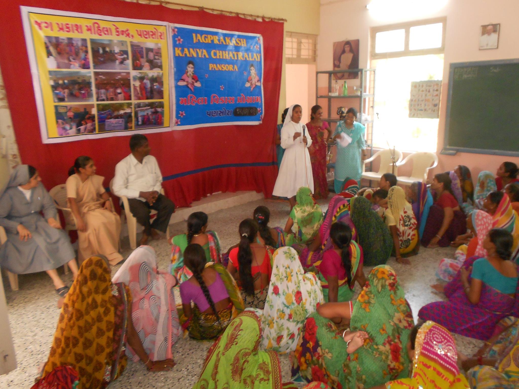 Women empowerment program at Jag Prakash Kanya Chatralay, Pansora