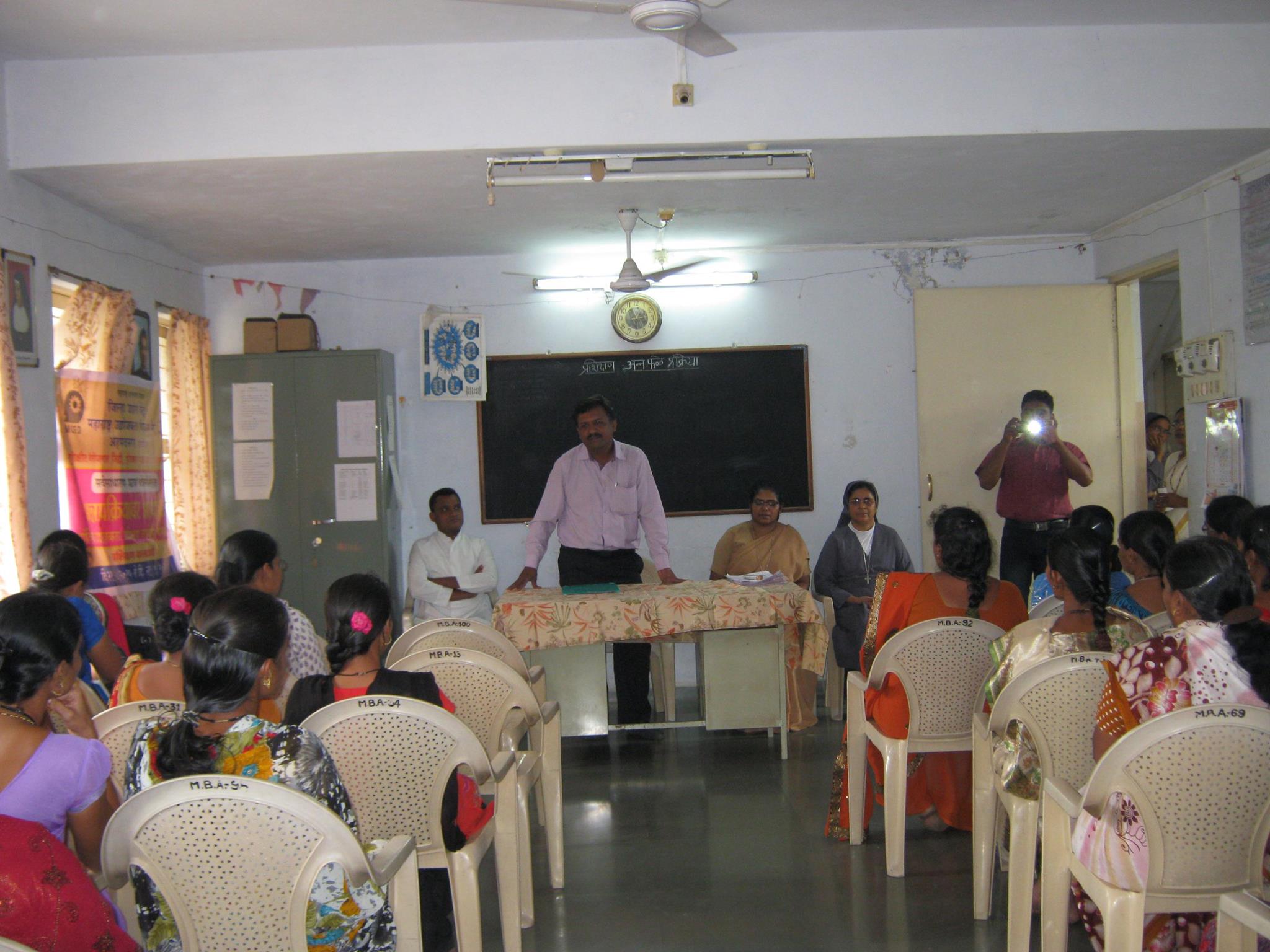 Mahila Gram Sabha and food processing training at Maria Bhavan, Bableshwar