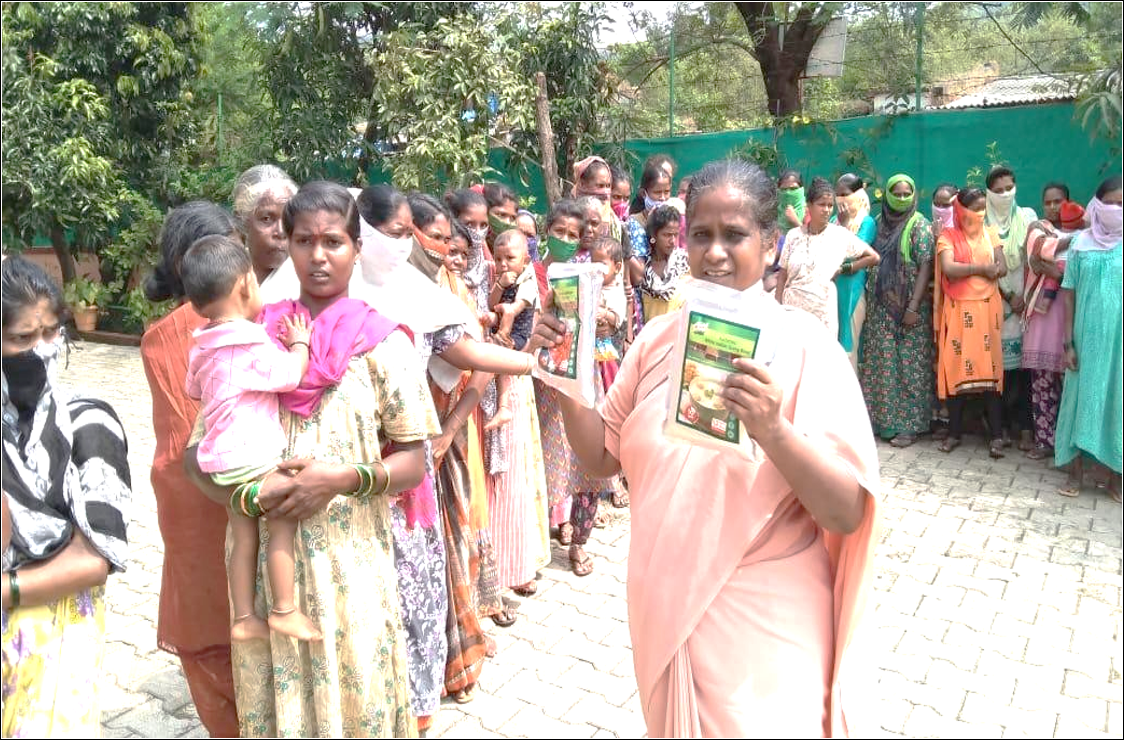 Relief work for migrants