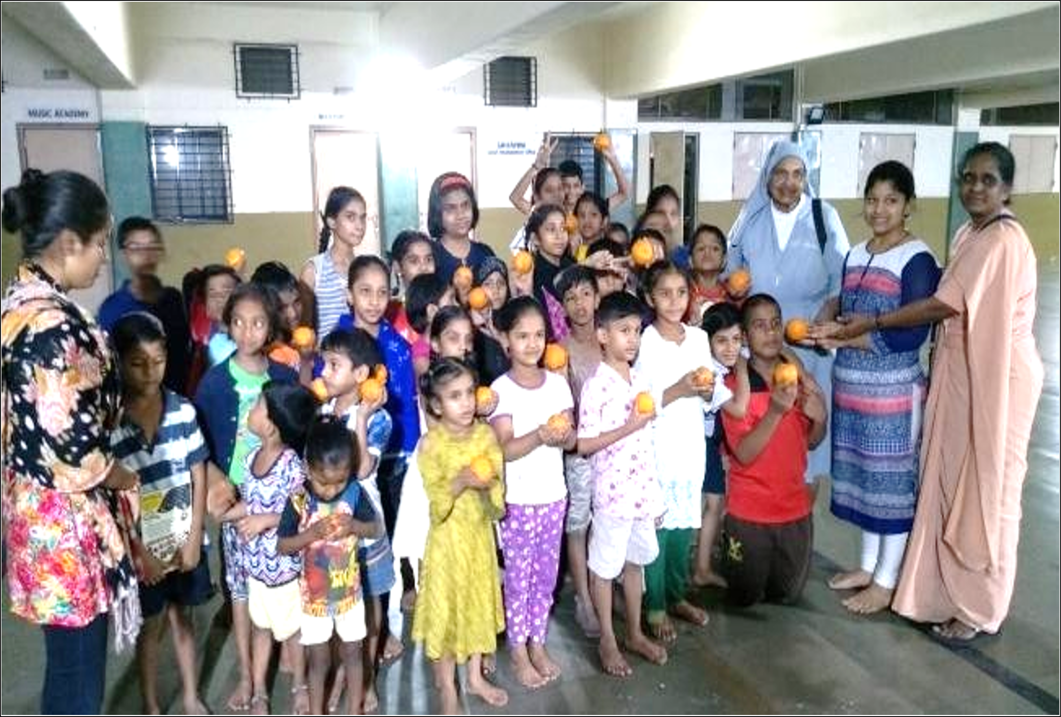 Relief work for migrants
